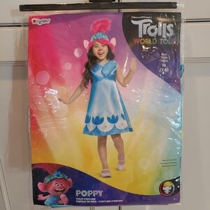 Trolls Poppy Costume Girls Size 7/8